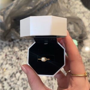 Elegant Gold and Silver Women's Ring